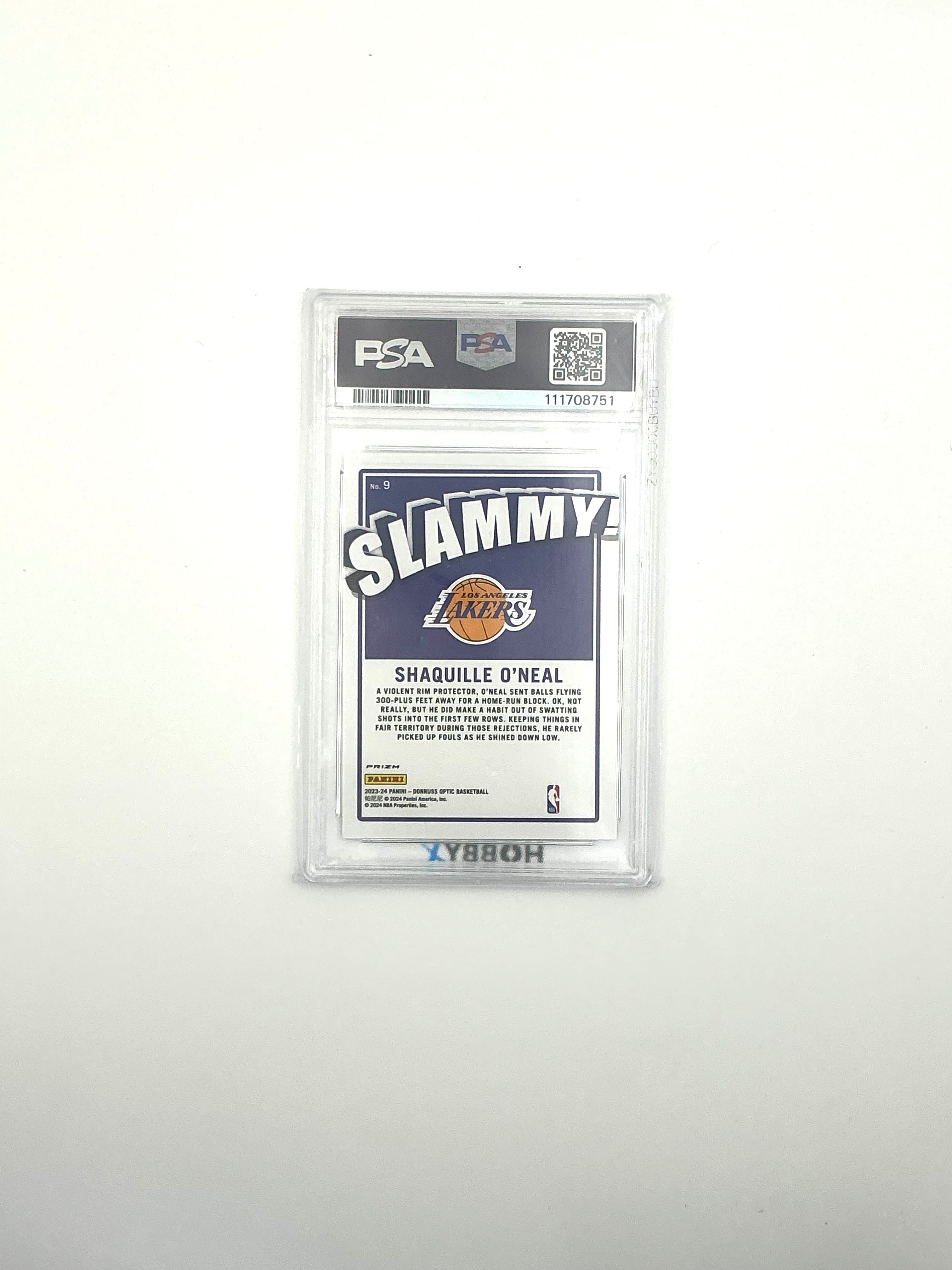 2023-24 Panini Donruss Optic - Slammy! Shaquille O'Neal #9 PSA 10