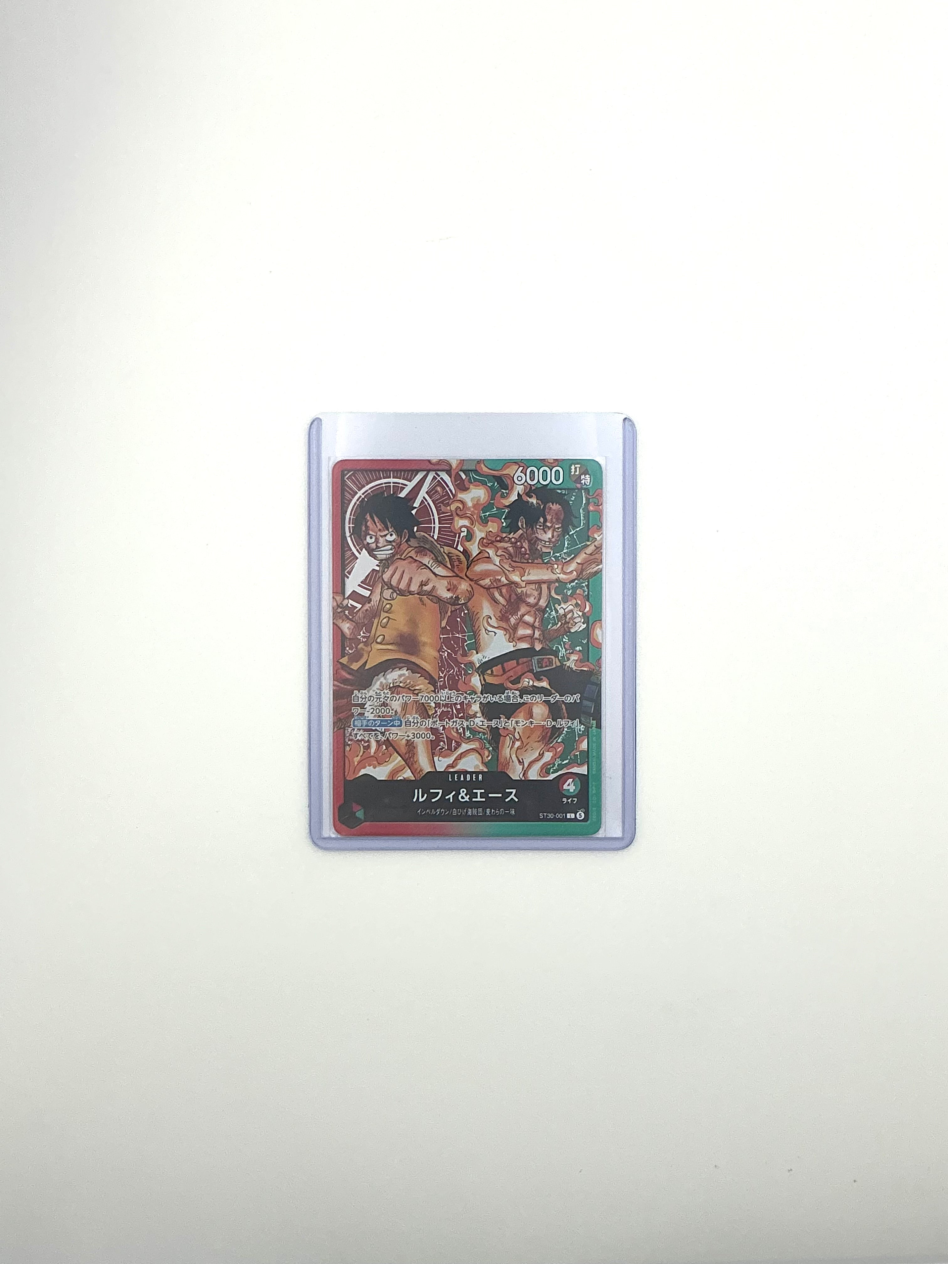 海賊王 one piece ST30-001 路飛艾斯 LEADER 卡