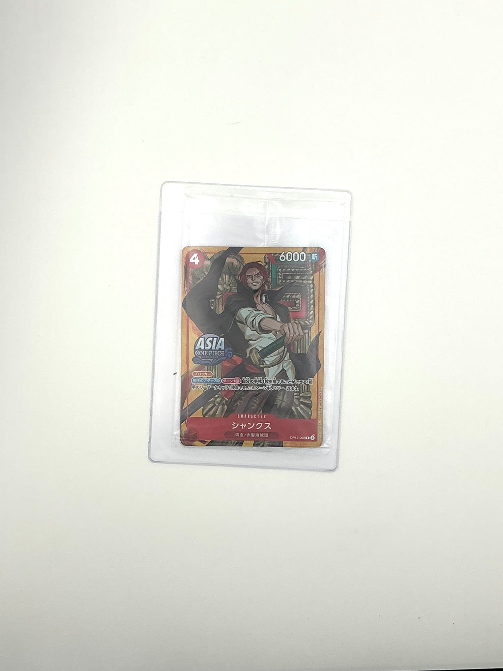 One Piece Trading Card Game Shanks R OP12 008 Asia Version