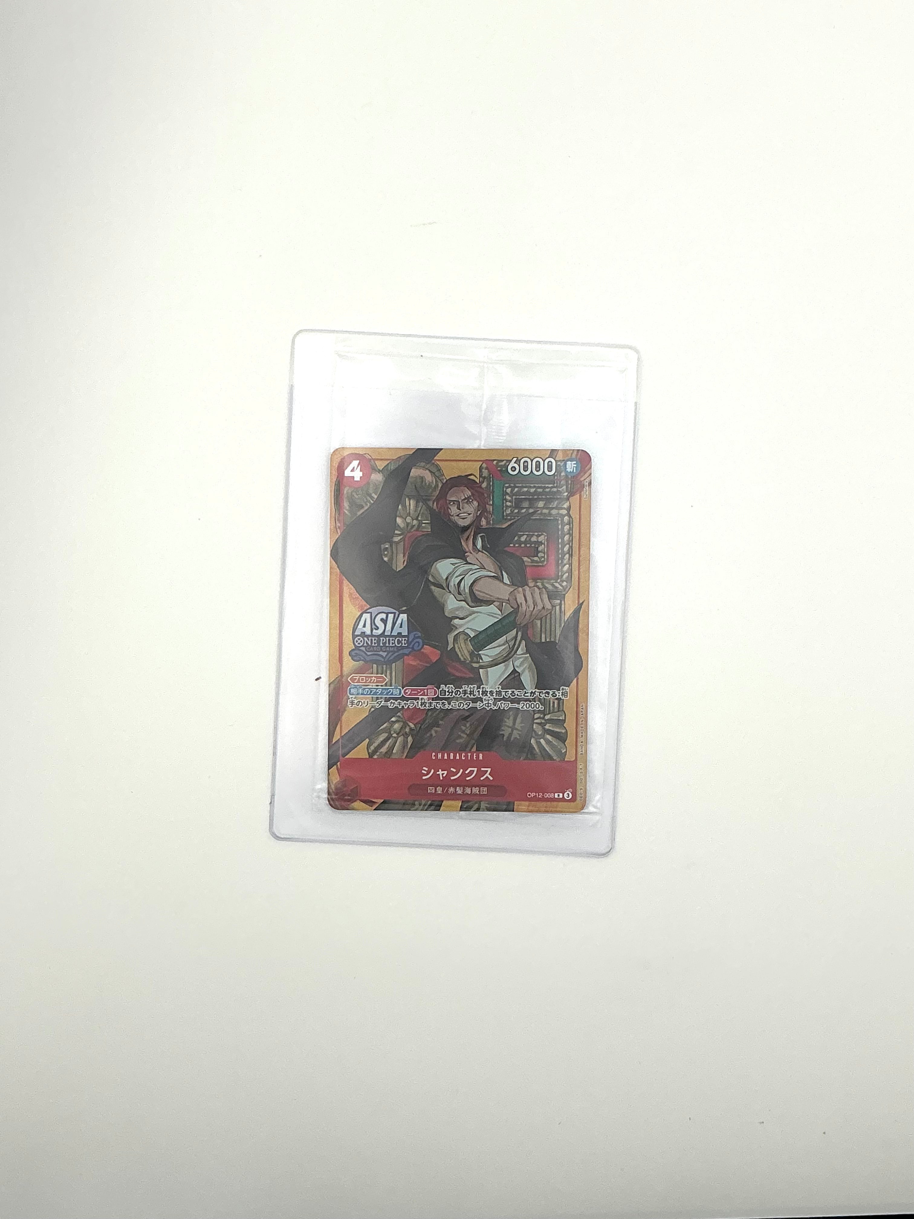 One Piece Trading Card Game Shanks R OP12 008 Asia Version