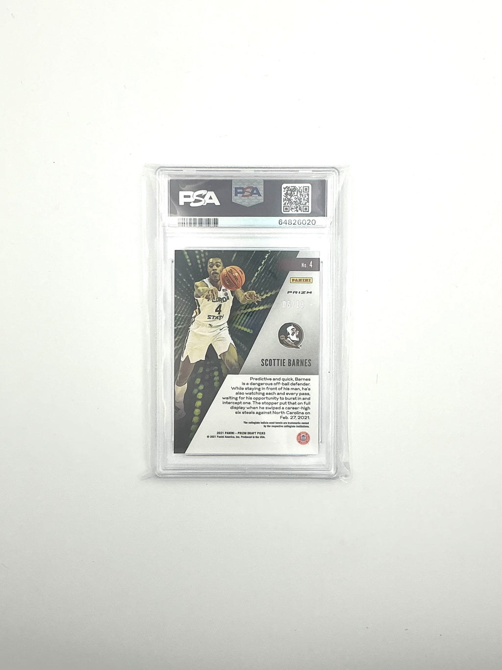 2021 PANINI PRIZM DRAFT PICKS INSTANT IMPACT #4 SCOTTIE BARNES INSTNT.IMPCT-BLU.SHMMR.PR.