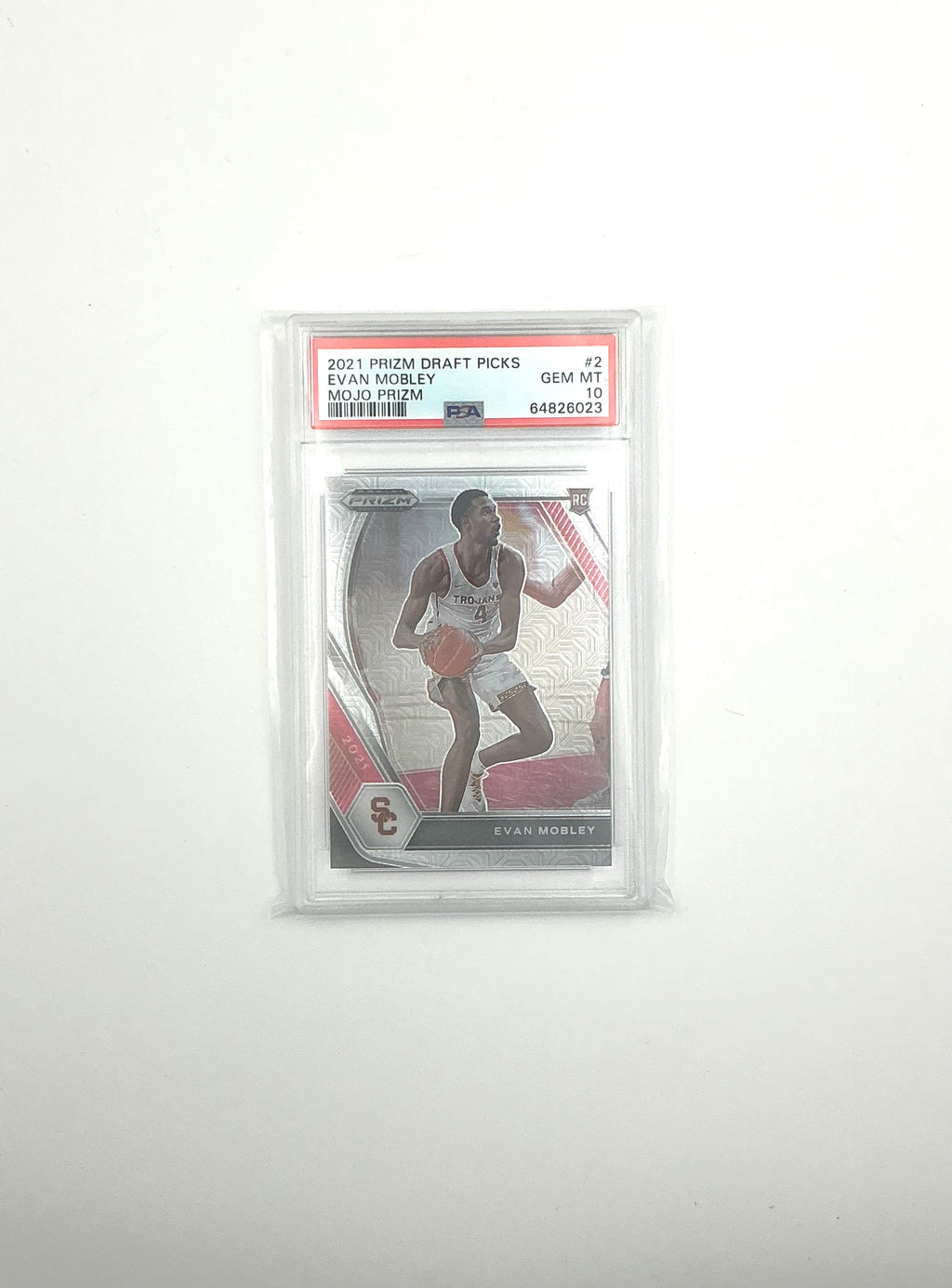 2021 PANINI PRIZM DRAFT PICKS #2 EVAN MOBLEY MOJO PRIZM