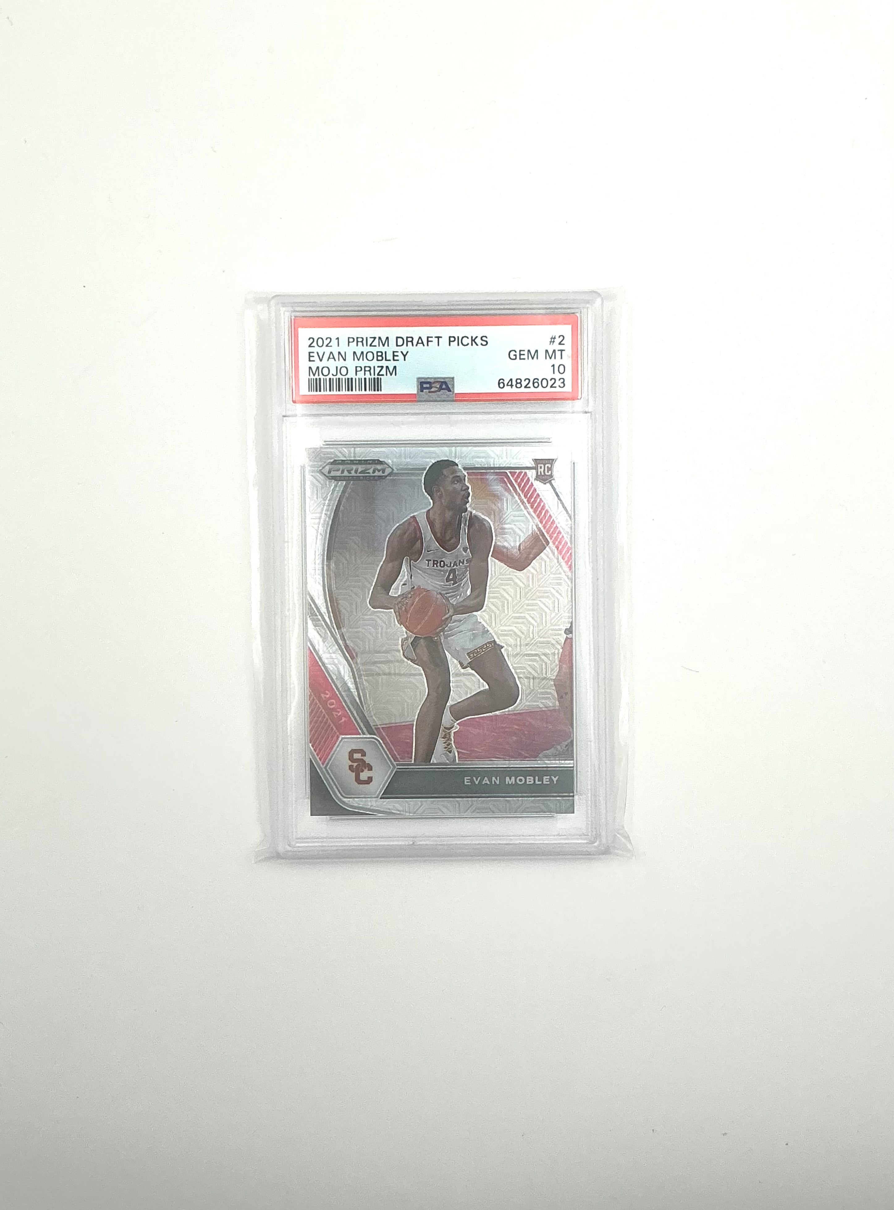 2021 PANINI PRIZM DRAFT PICKS #2 EVAN MOBLEY MOJO PRIZM