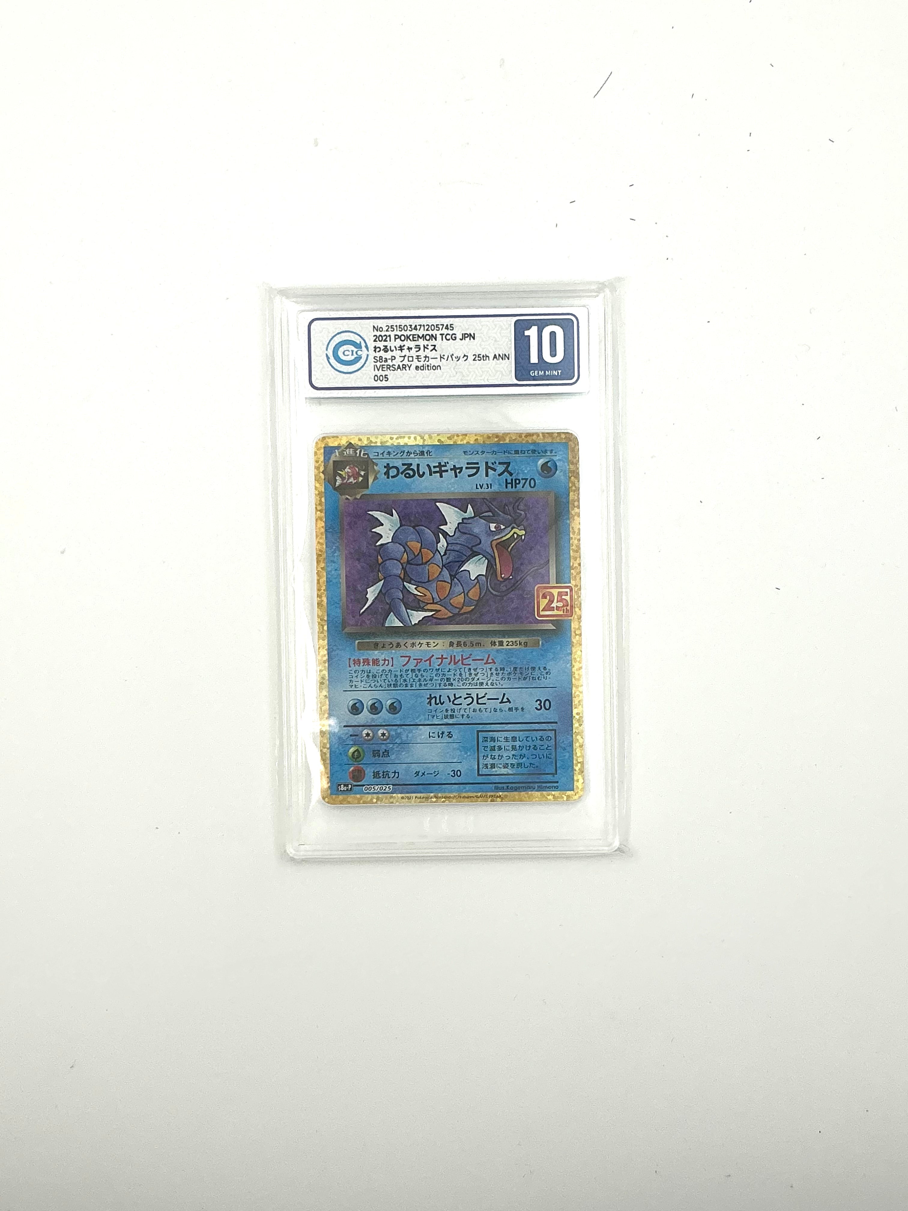 Pokemon Card Gyarados 25th Anniversary Promo S8a-P 005/025 Japan