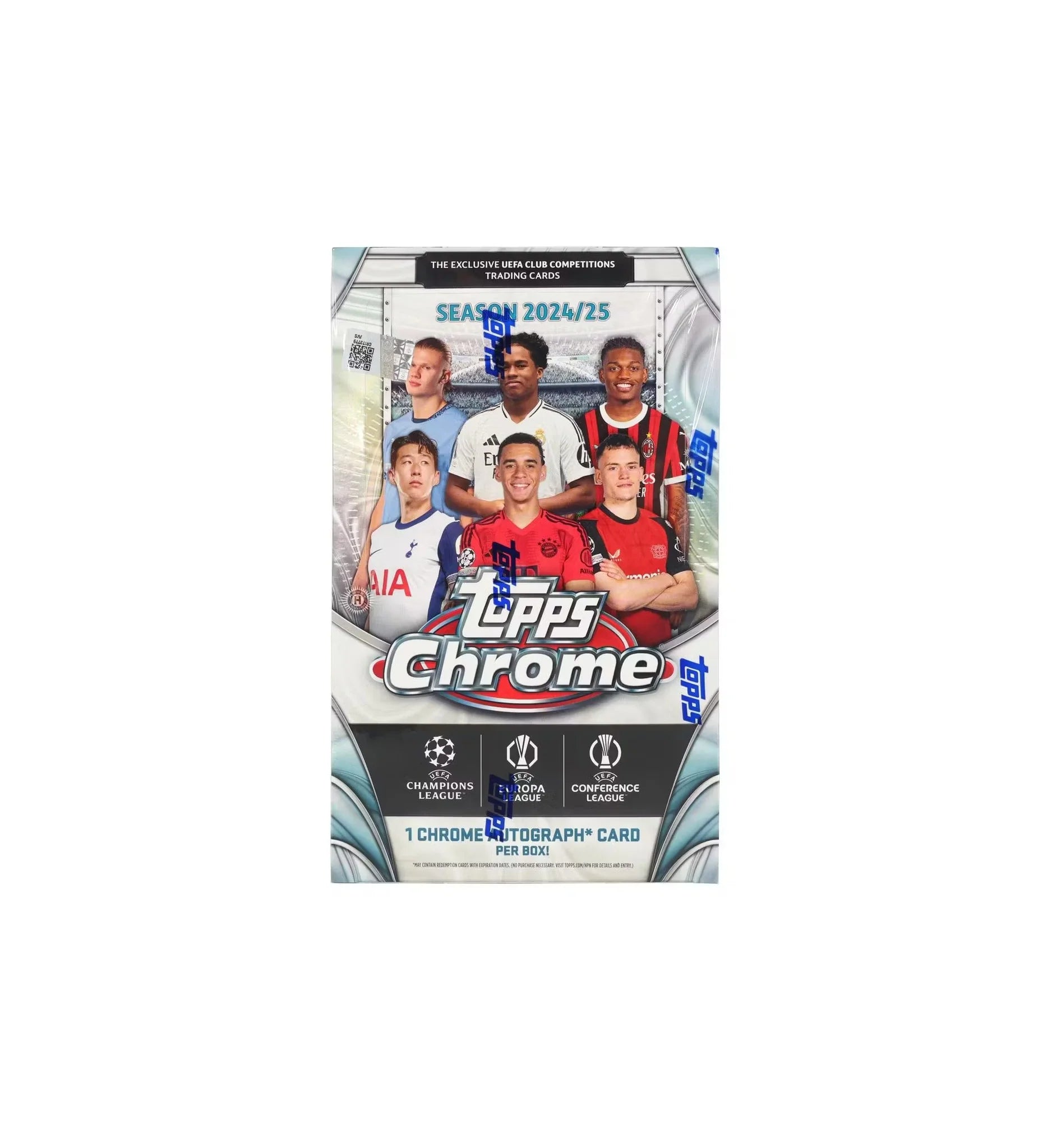 2024-25 Topps Chrome UEFA Club Competitions Soccer Hobby Box