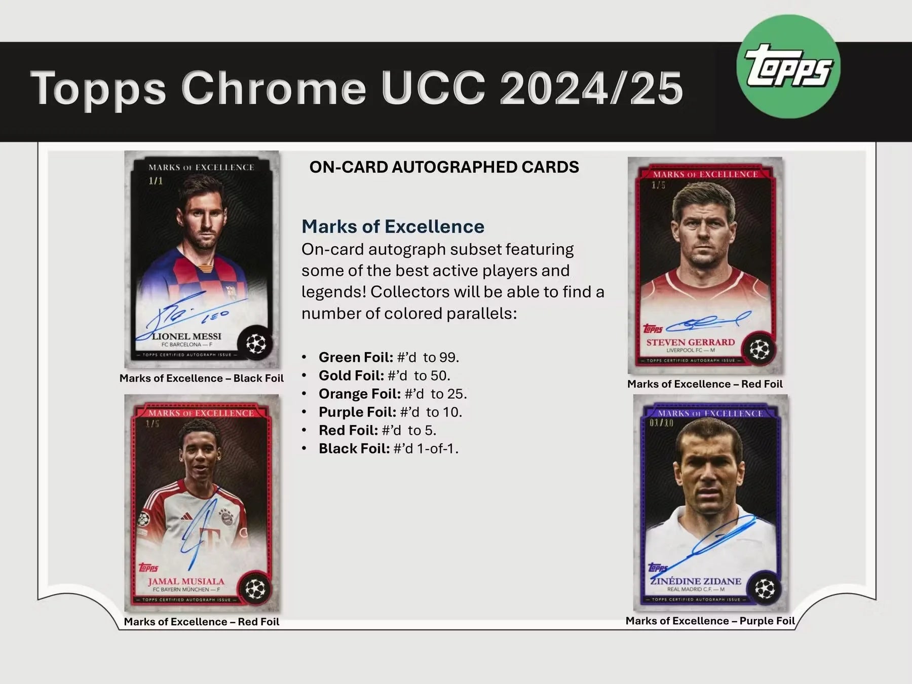 2024-25 Topps Chrome UEFA Club Competitions Soccer Hobby Box