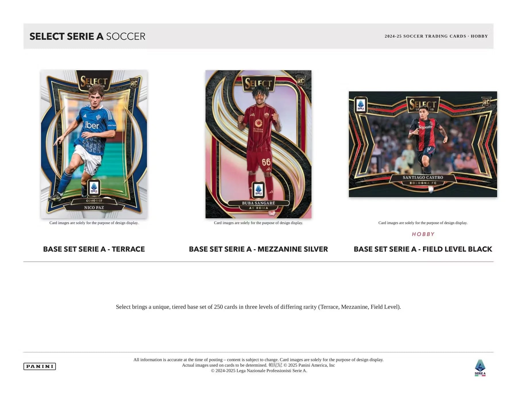 2024-25 Panini Select Serie A Soccer Hobby Box