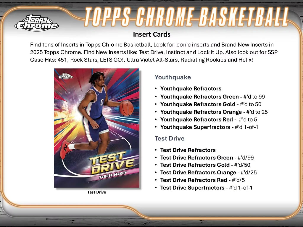 2024-25 Topps Chrome Basketball Hobby Box