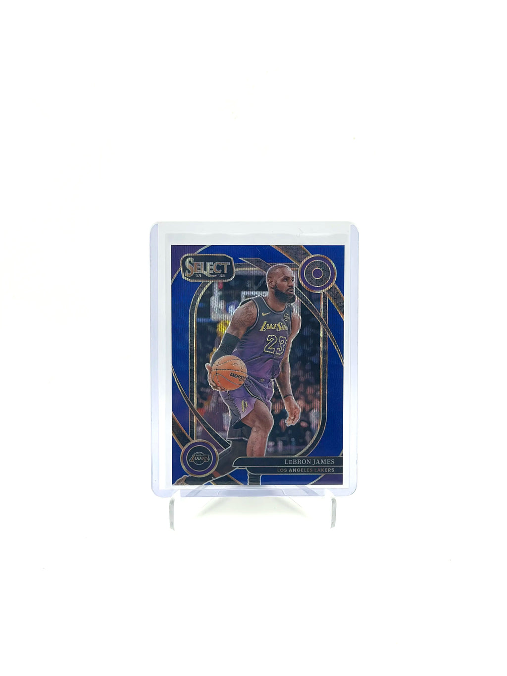 LeBron James – 2024-25 Panini Select – Blue Wave Prizm – #241 – /75 (No.30) – Lakers