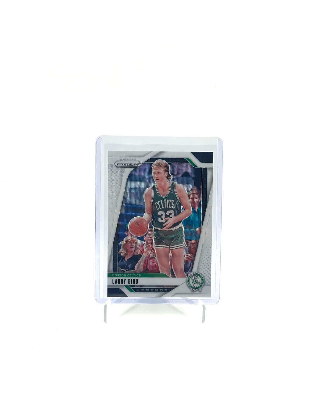 Larry Bird – 2024-25 Panini Prizm – White Wave Prizm – #299 – /38 (No.35) – Boston Celtics