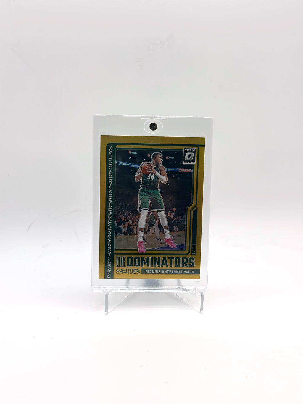Giannis Antetokounmpo – 2023-24 Panini Optic Elite Dominators – Holo Prizm – #20 – /10 (No.01) – Milwaukee Bucks