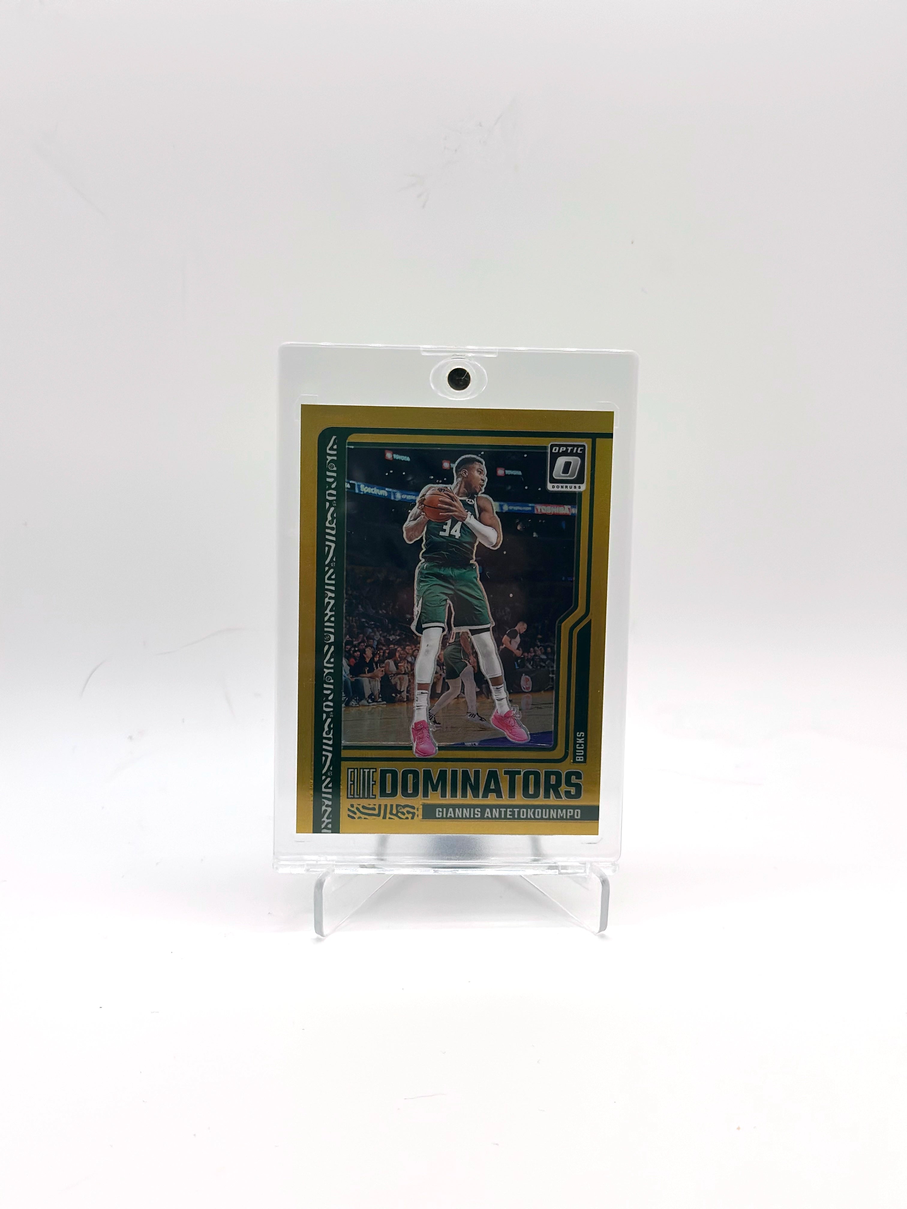 Giannis Antetokounmpo – 2023-24 Panini Optic Elite Dominators – Holo Prizm – #20 – /10 (No.01) – Milwaukee Bucks