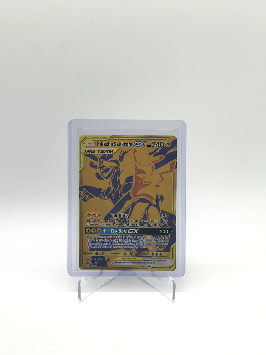 2016-19 Pokemon SM Black Star Promos Pikachu & Zekrom Tag Team #SM248