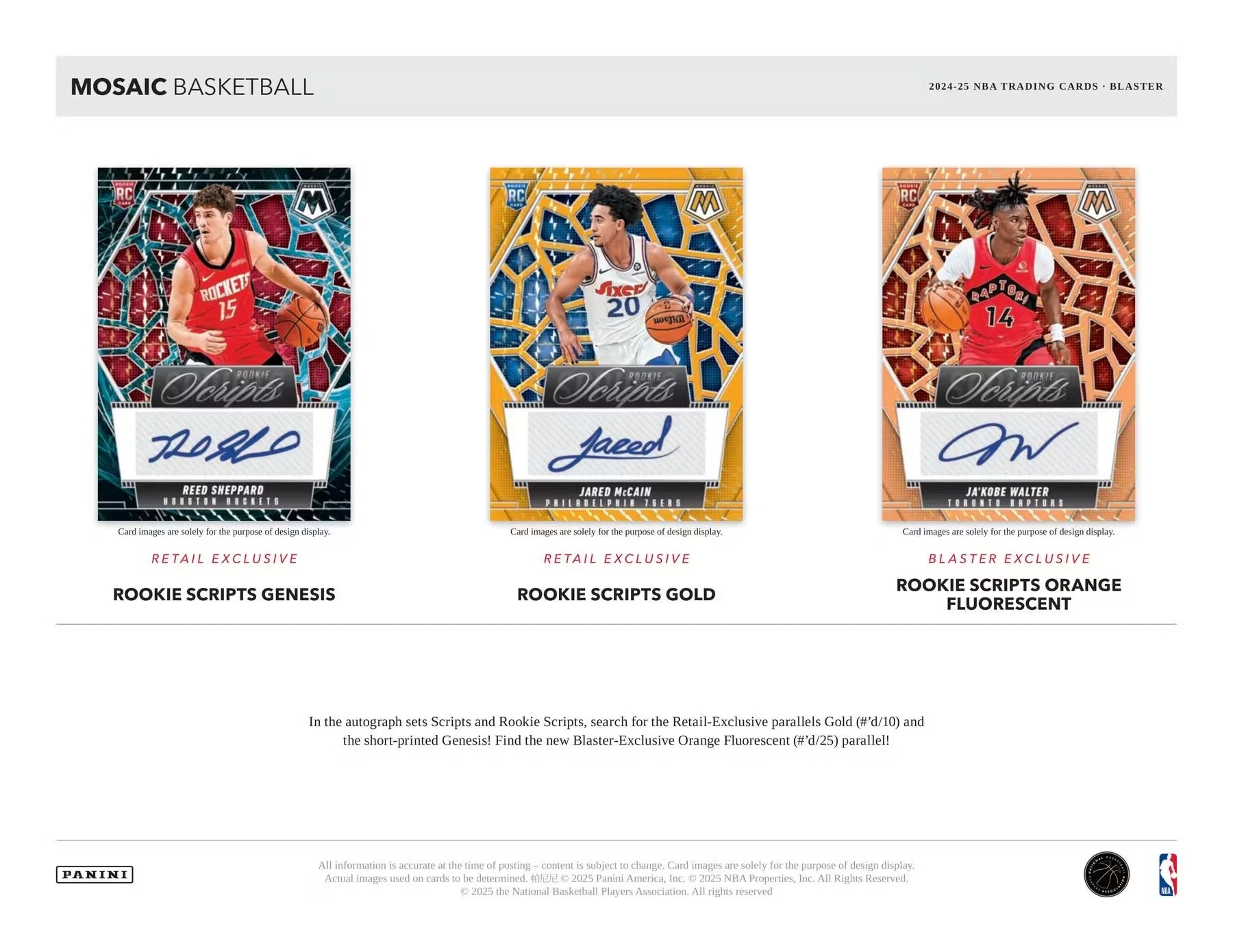 2024-25 Mosaic Basketball Blaster Box