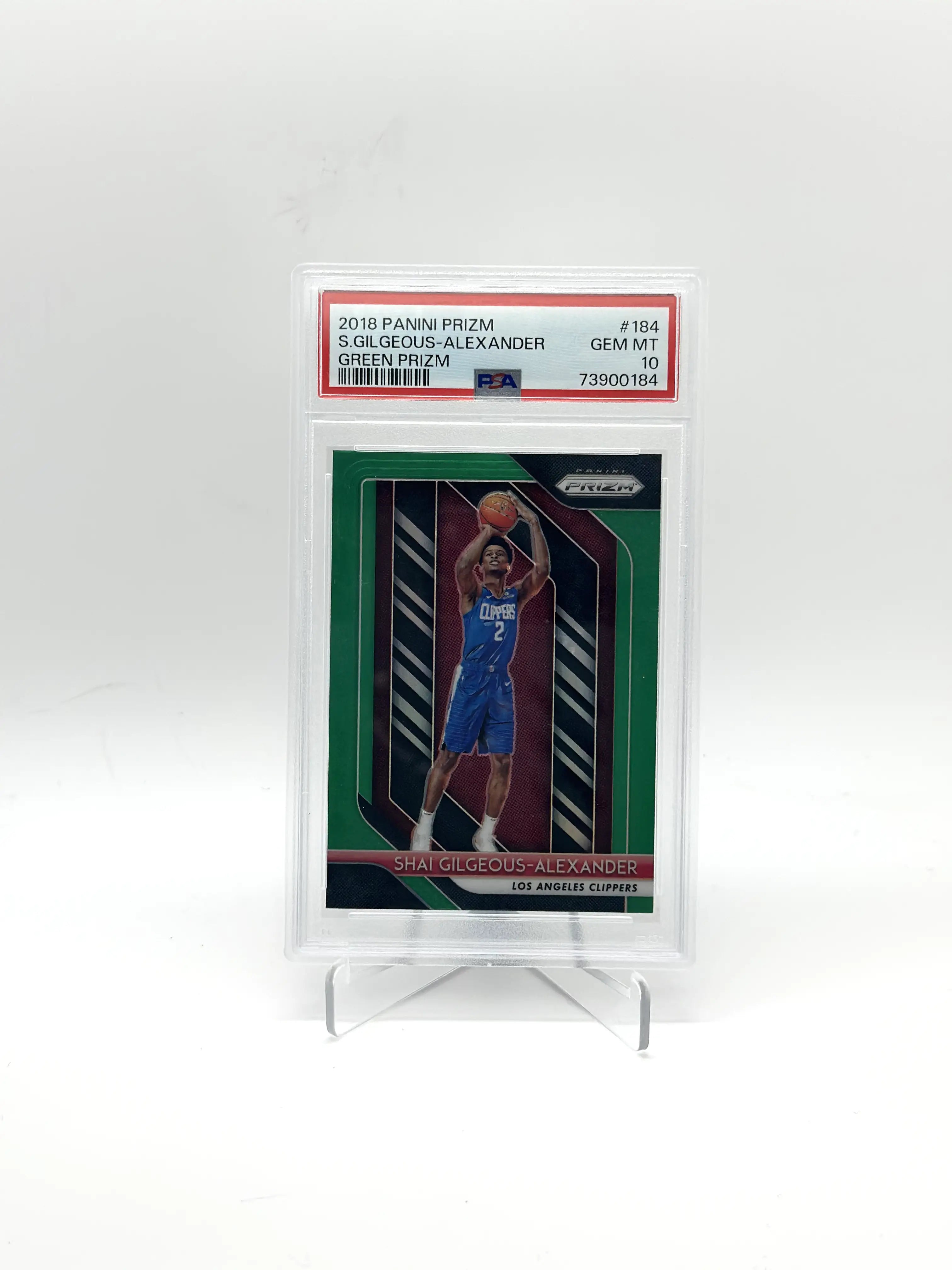 2018-19 Panini Prizm - Shai Gilgeous-Alexander #184 Green Prizm (RC)
