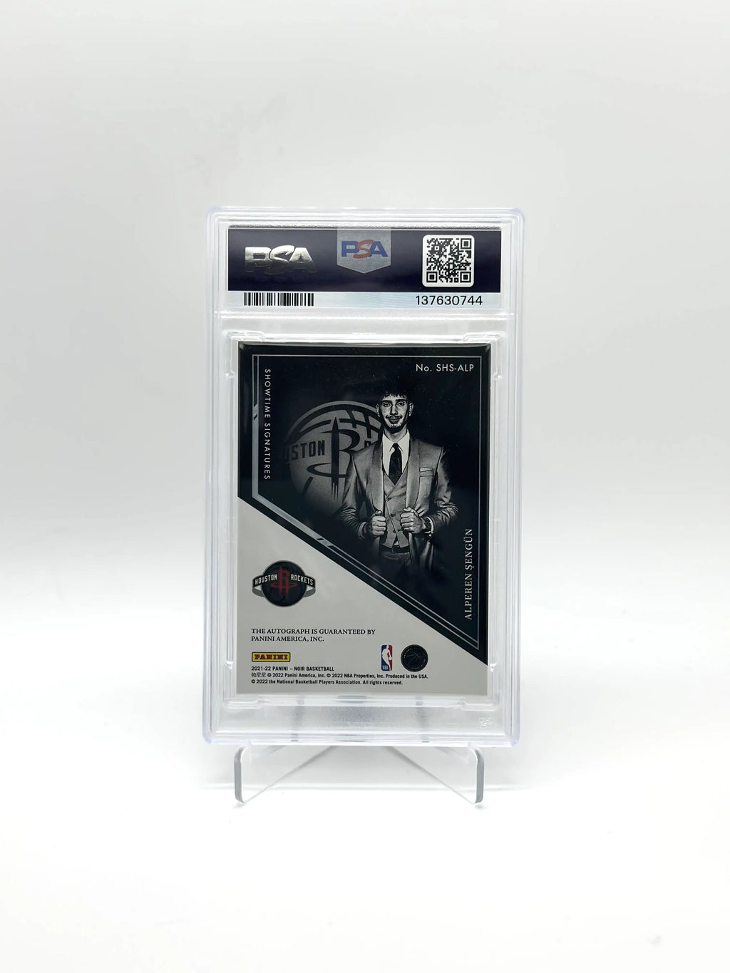 PSA 10 2021 NOIR ALPEREN SENGUN SHOWTIME SIGNATURE PSA/DNA CERT #43/49