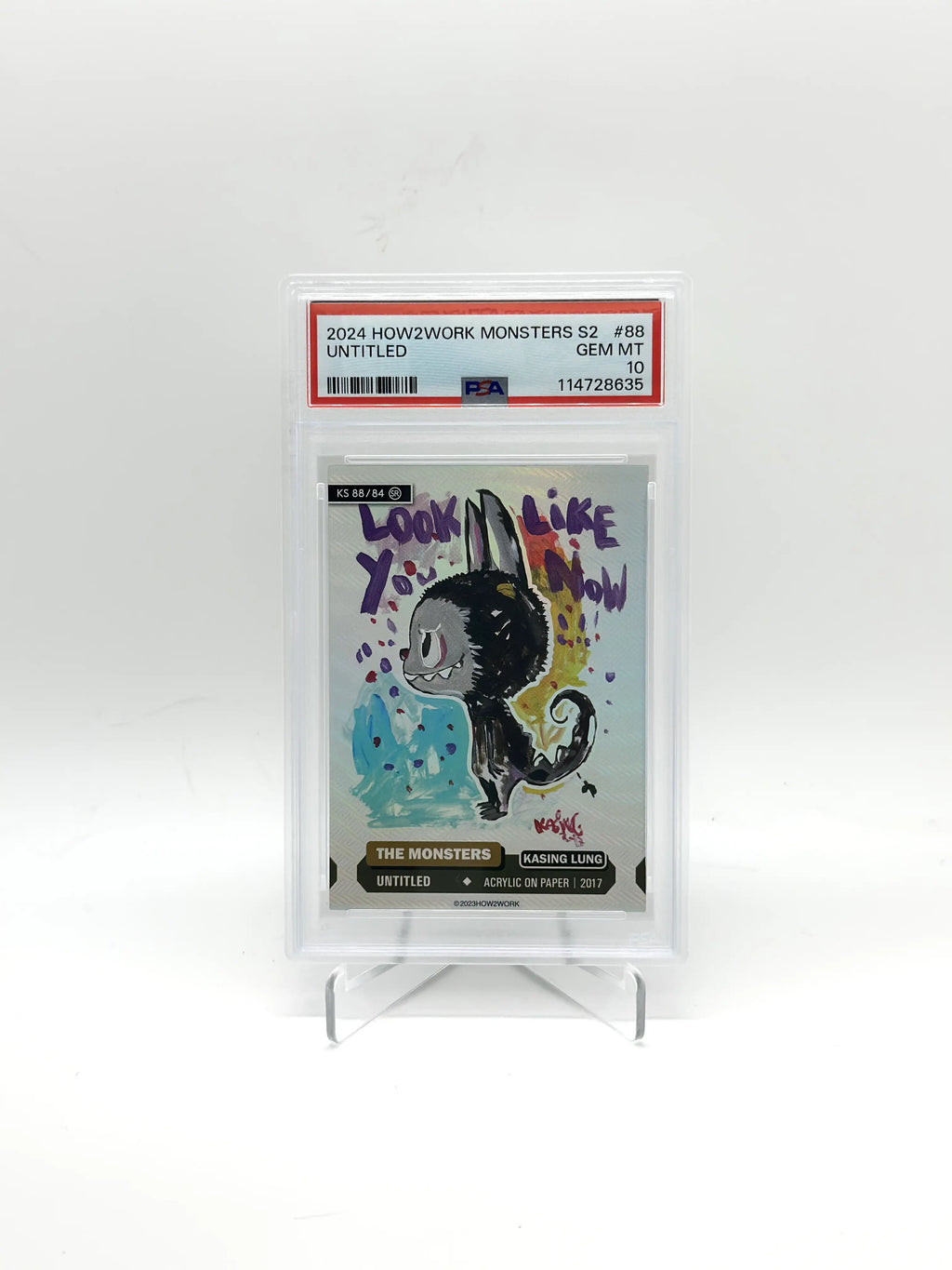 2024 How2Work Monsters S2 Untitled LABUBU KS 88/84 SR Super Rare PSA10