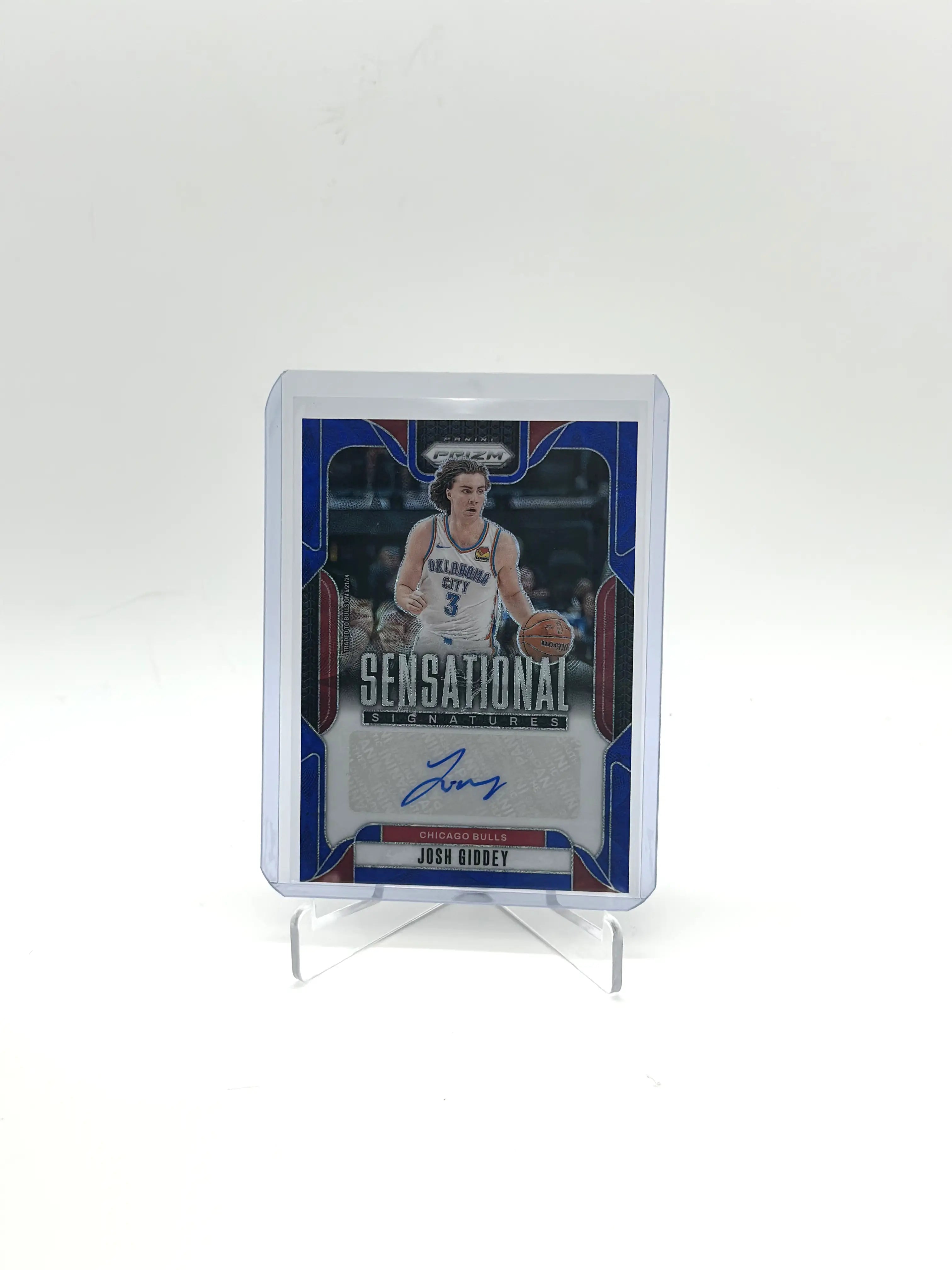 2024 Panini Prizm Sensational Signatures Blue 01/49 Josh Giddey #SS-JGB Auto
