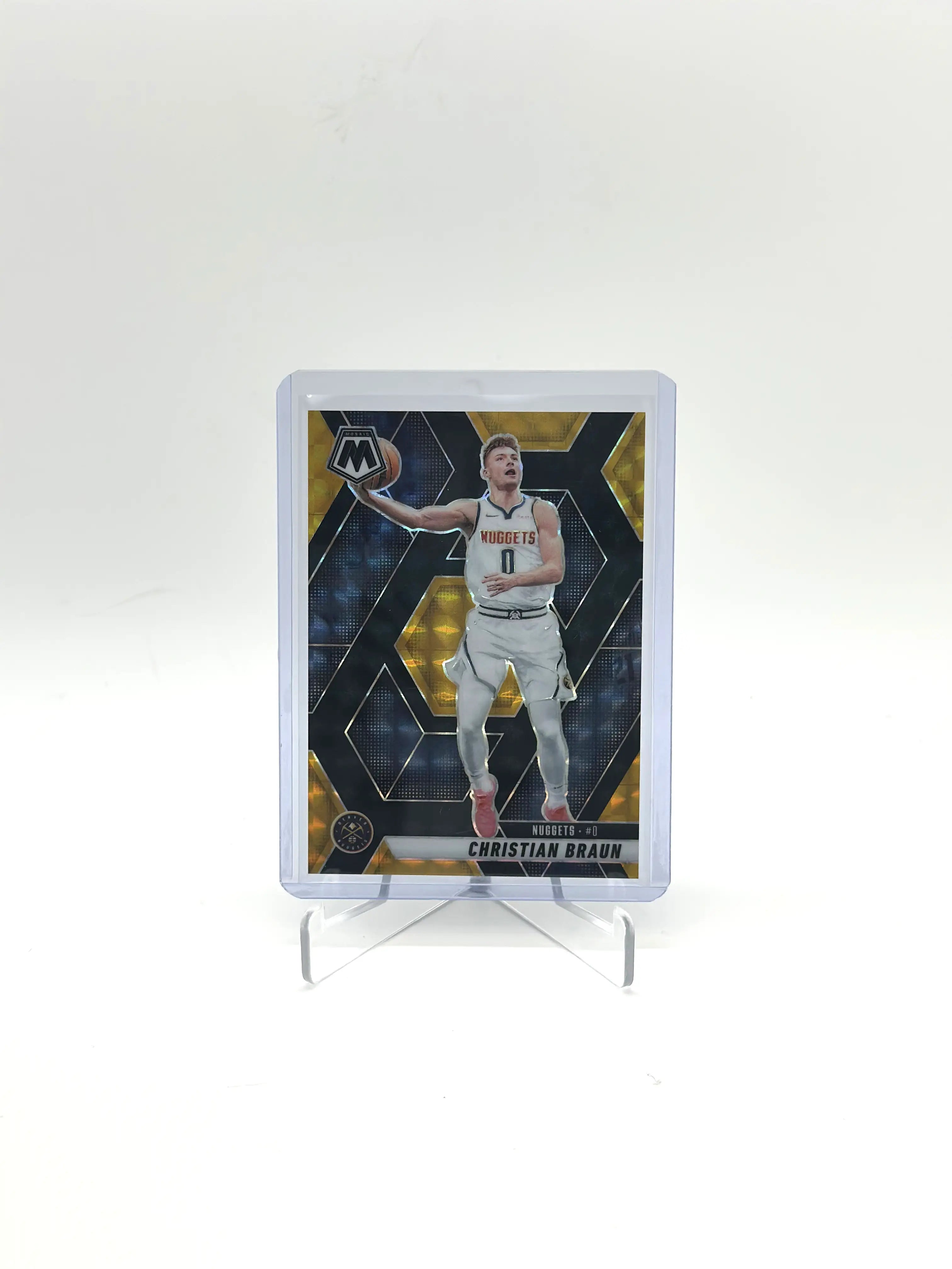 CHRISTIAN BRAUN 2024-25 MOSAIC YELLOW SNAKESKIN MOSAIC PRIZM 2/8