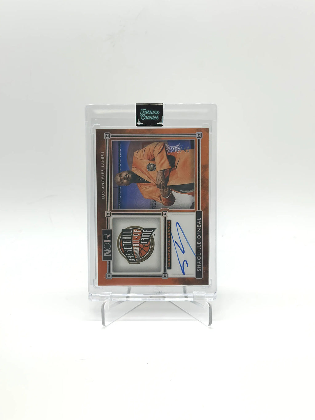 Shaquille O'neal 2023-24 Panini Noir Ceremonial Orange Signatures Auto 31/49 #NSO-SON