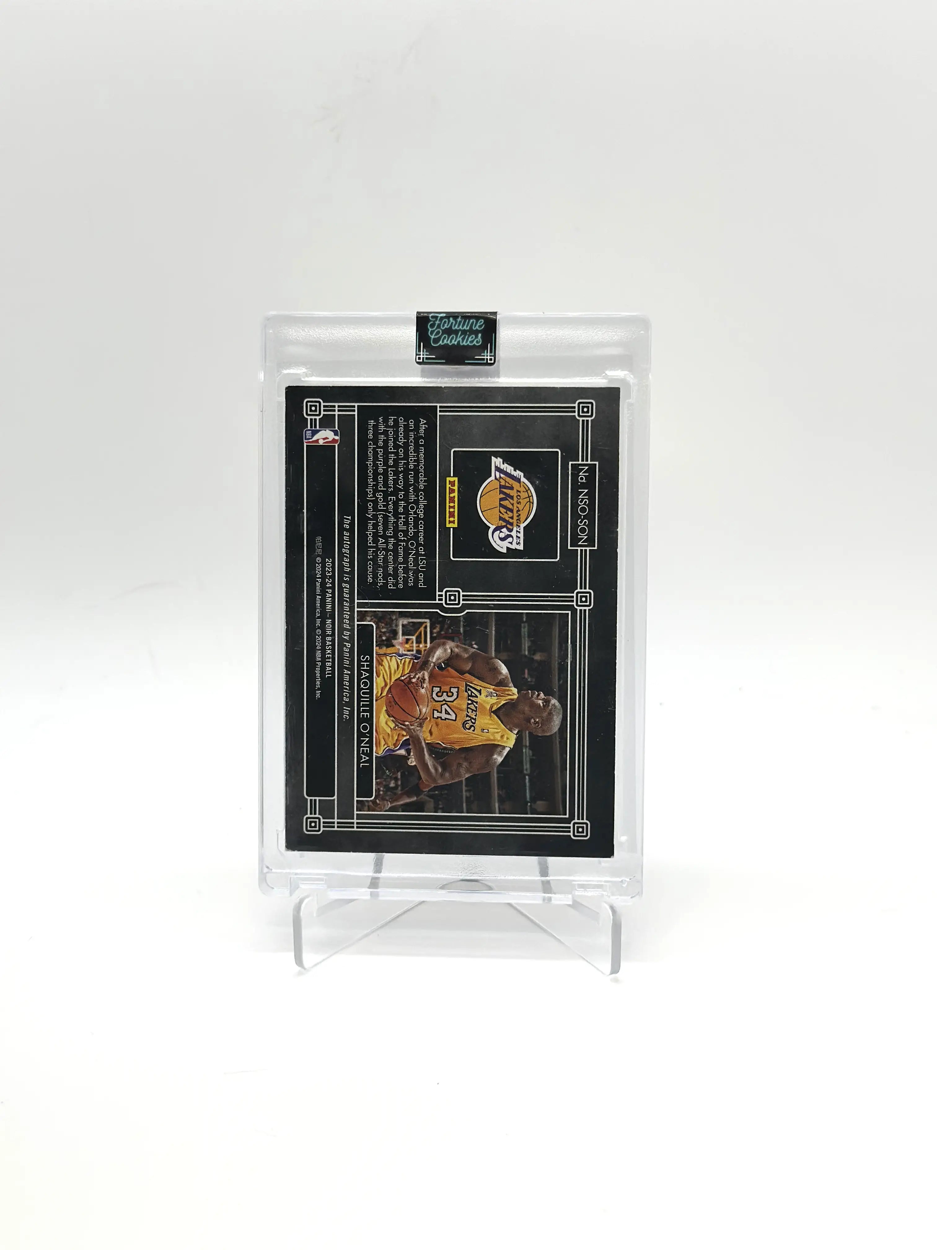 Shaquille O'neal 2023-24 Panini Noir Ceremonial Orange Signatures Auto 31/49 #NSO-SON