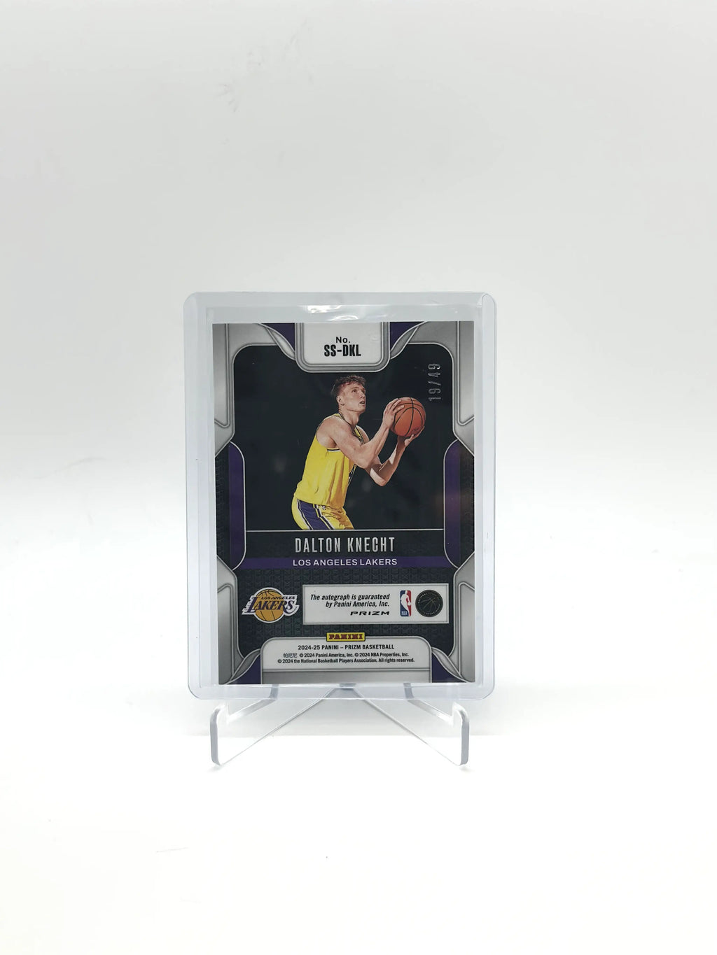 2024-25 Panini Prizm Dalton Knecht Blue Shimmer /49 - Sensational Signatures RC