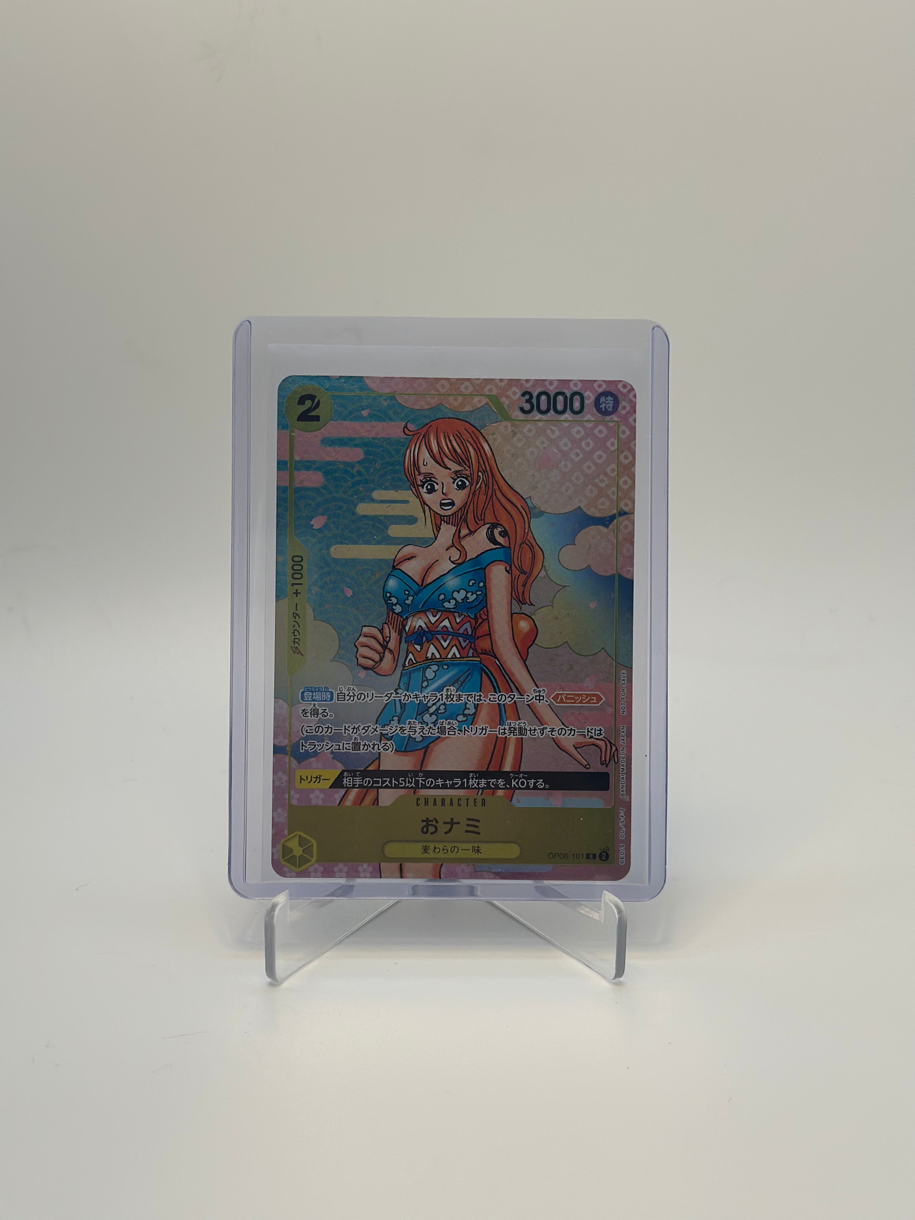 One Piece Japanese Nami R PSA 10 OP06 101