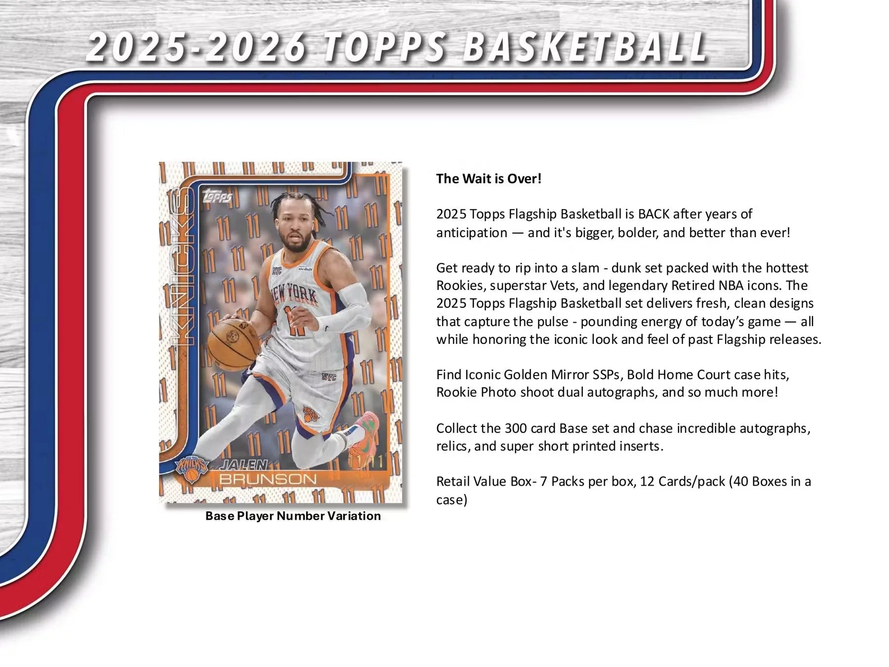 2025-26 Topps Basketball Blaster Box