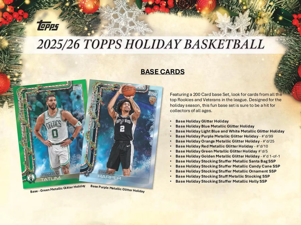 2025/26 Topps Holiday Basketball - Mega Box