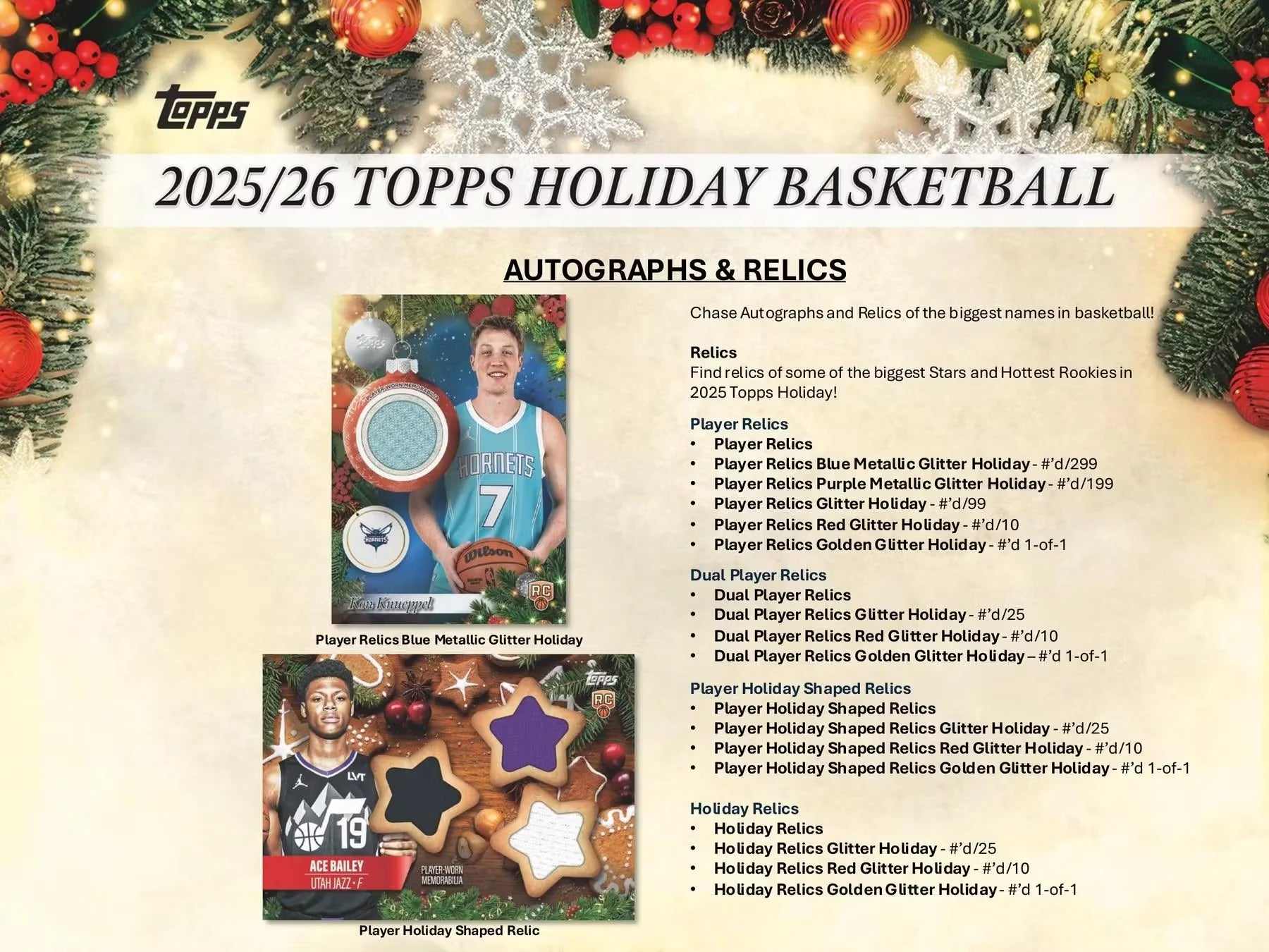 2025/26 Topps Holiday Basketball - Mega Box