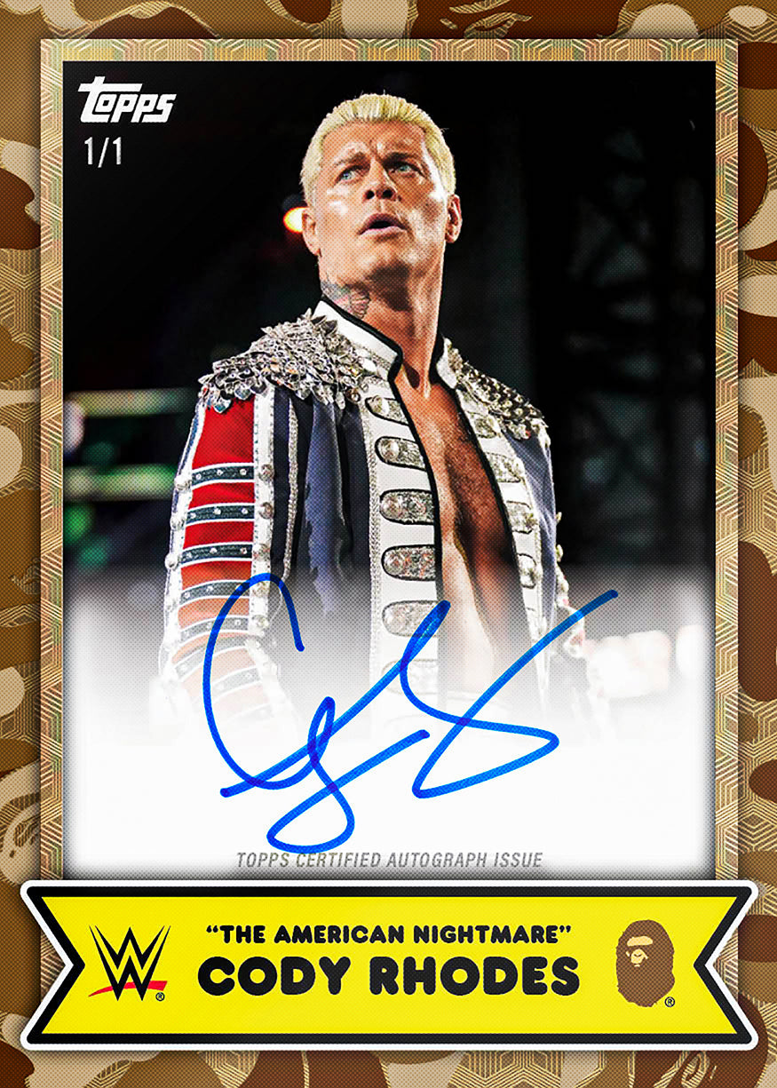 2025 Topps WWE x Bape Blue Hobby Box