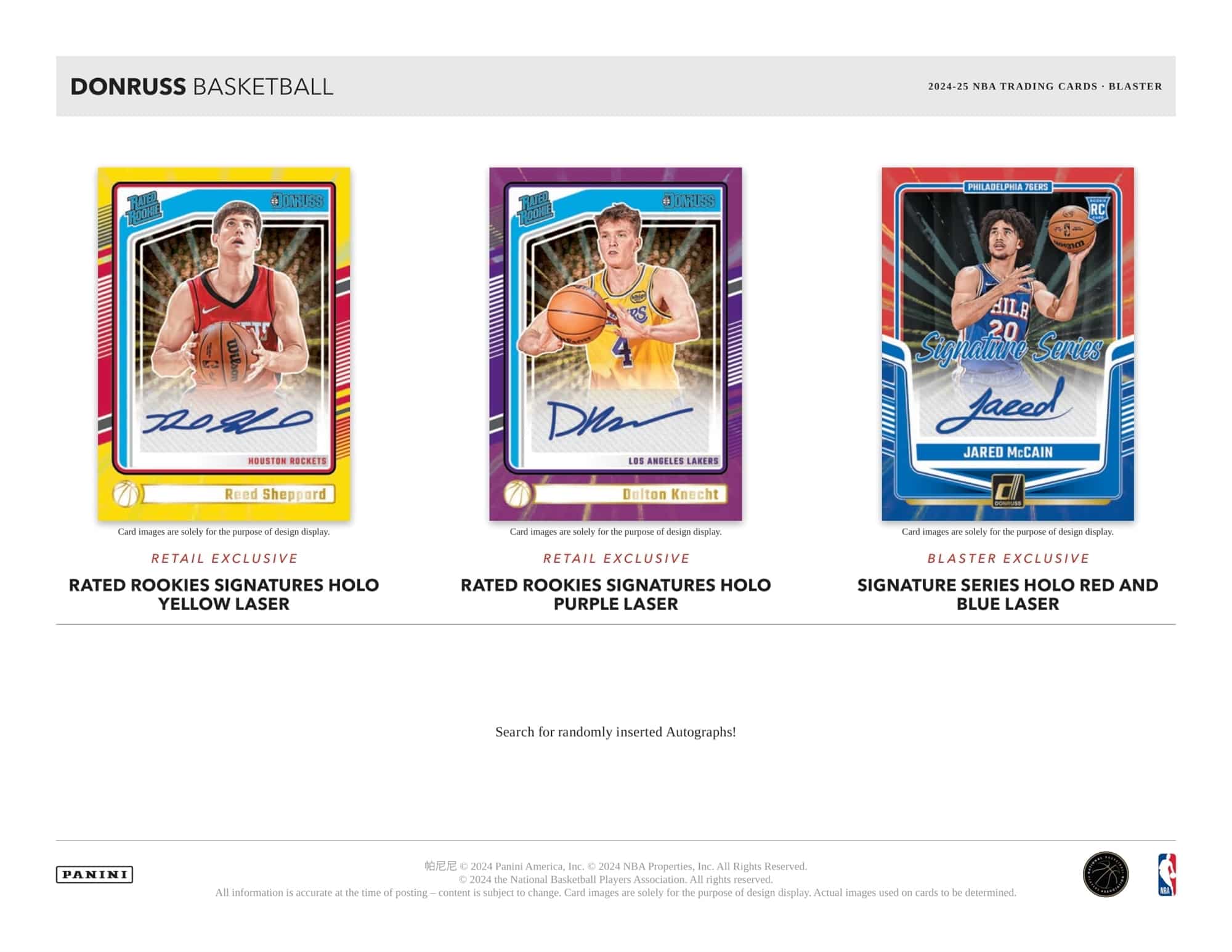 2024-25 Panini Donruss Basketball Blaster Bo