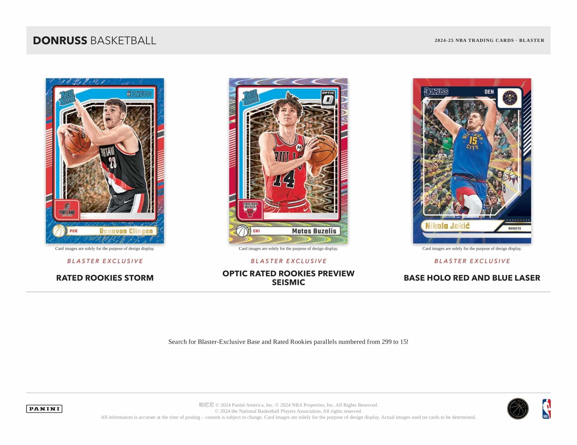 2024-25 Panini Donruss Basketball Blaster Bo