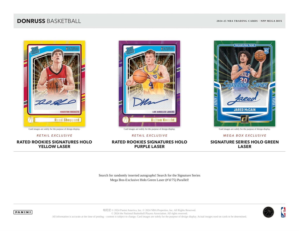 2024/25 Panini Donruss Basketball Mega Box