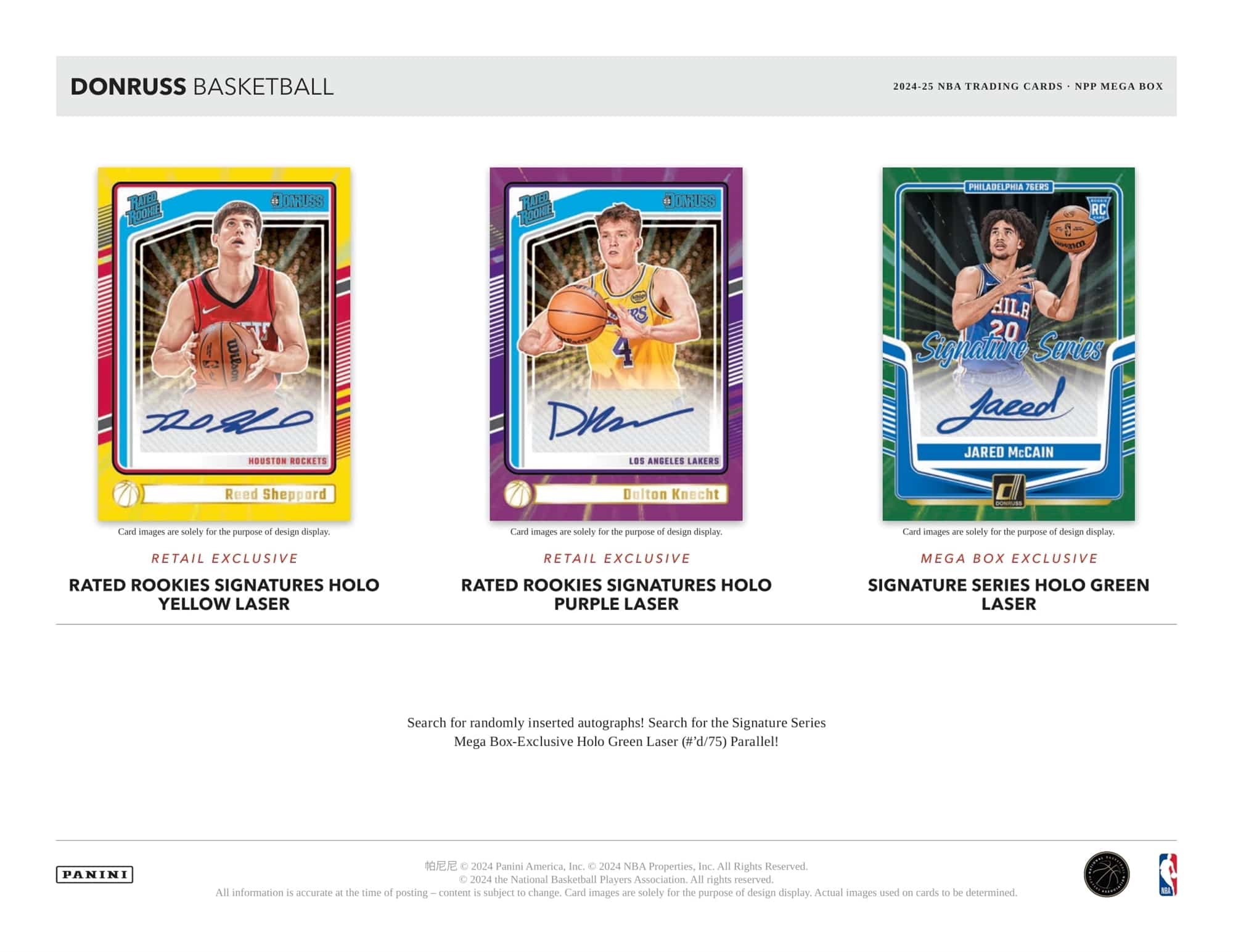 2024/25 Panini Donruss Basketball Mega Box