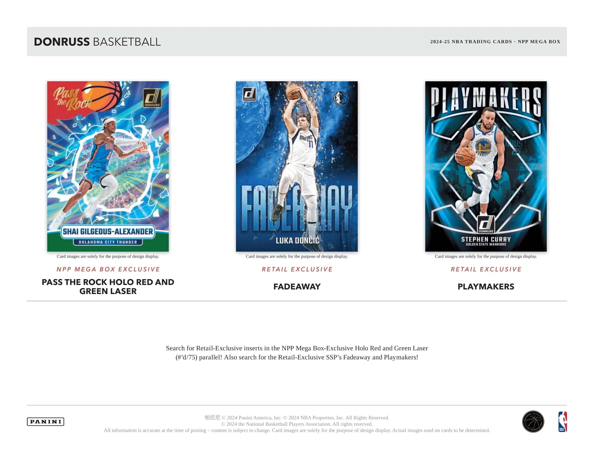 2024/25 Panini Donruss Basketball Mega Box