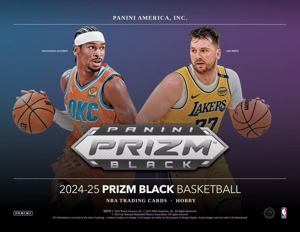2024-25 PANINI PRIZM BLACK NBA BASKETBALL HOBBY BOX
