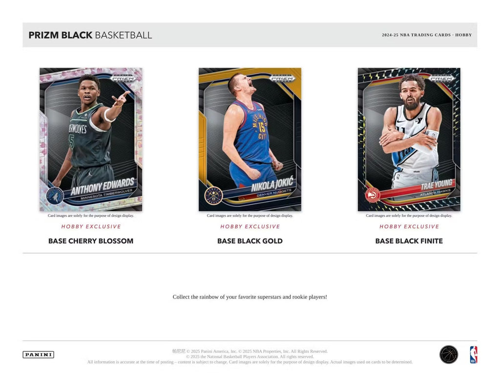 2024-25 PANINI PRIZM BLACK NBA BASKETBALL HOBBY BOX