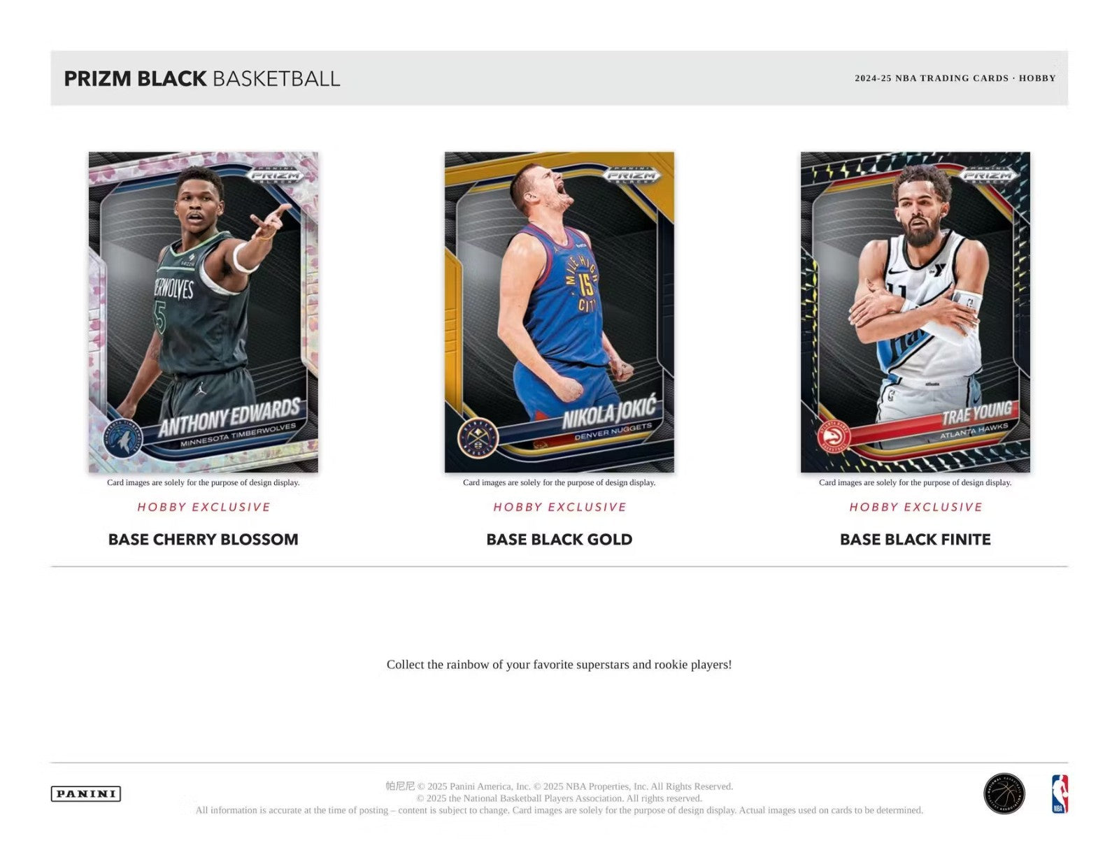 2024-25 PANINI PRIZM BLACK NBA BASKETBALL HOBBY BOX