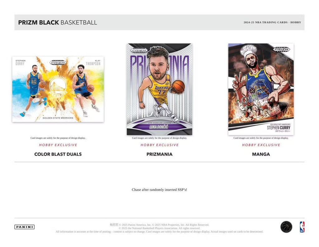2024-25 PANINI PRIZM BLACK NBA BASKETBALL HOBBY BOX