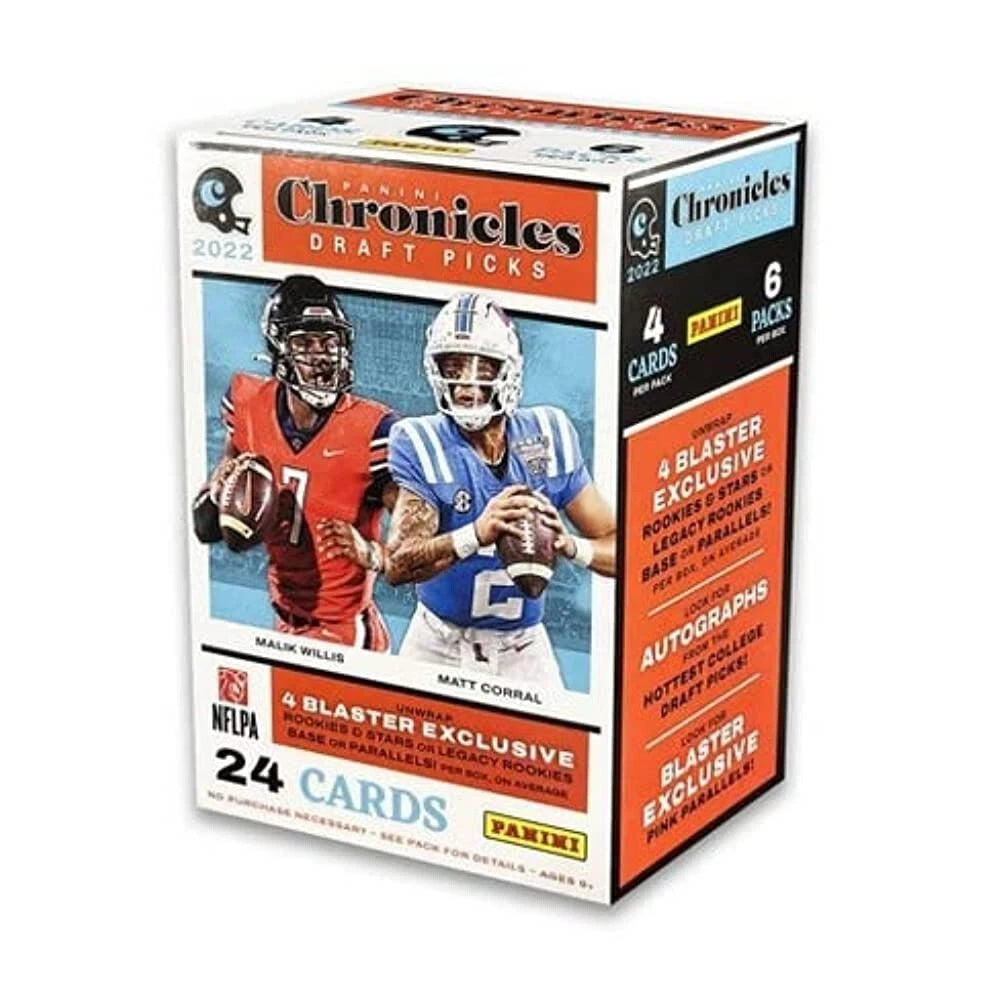 2022 Chronicles Draft Picks Football Blaster Box 24 Cards